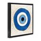 Stupell Industries Evil Eye Symbol Striped Rays Framed Floater Canvas Wall Art